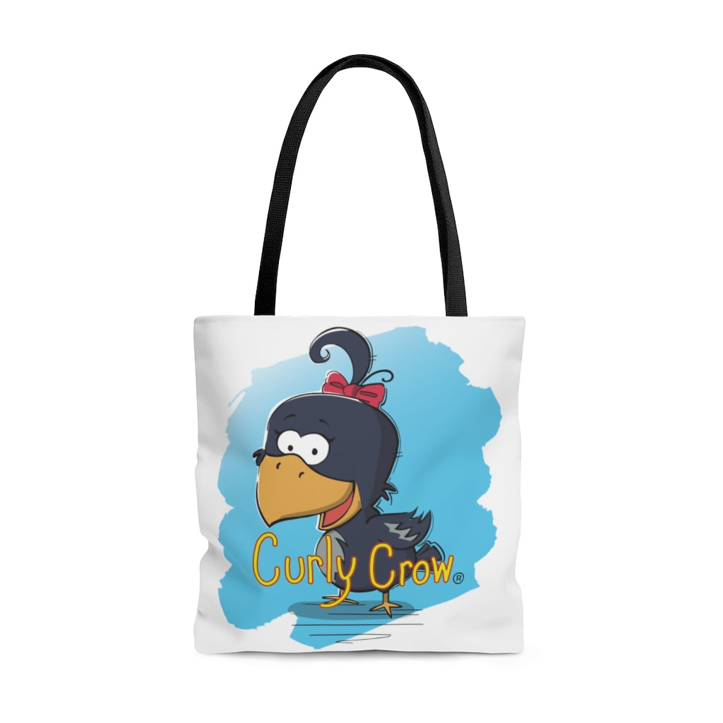 Curly Crow Inspiring book bag tote bag