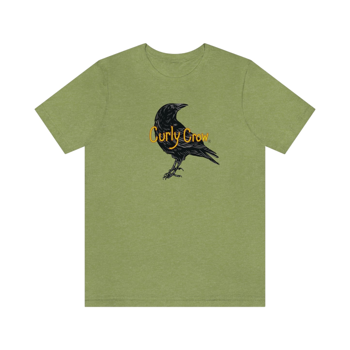 Curly Crow green T-shirts for men and women 