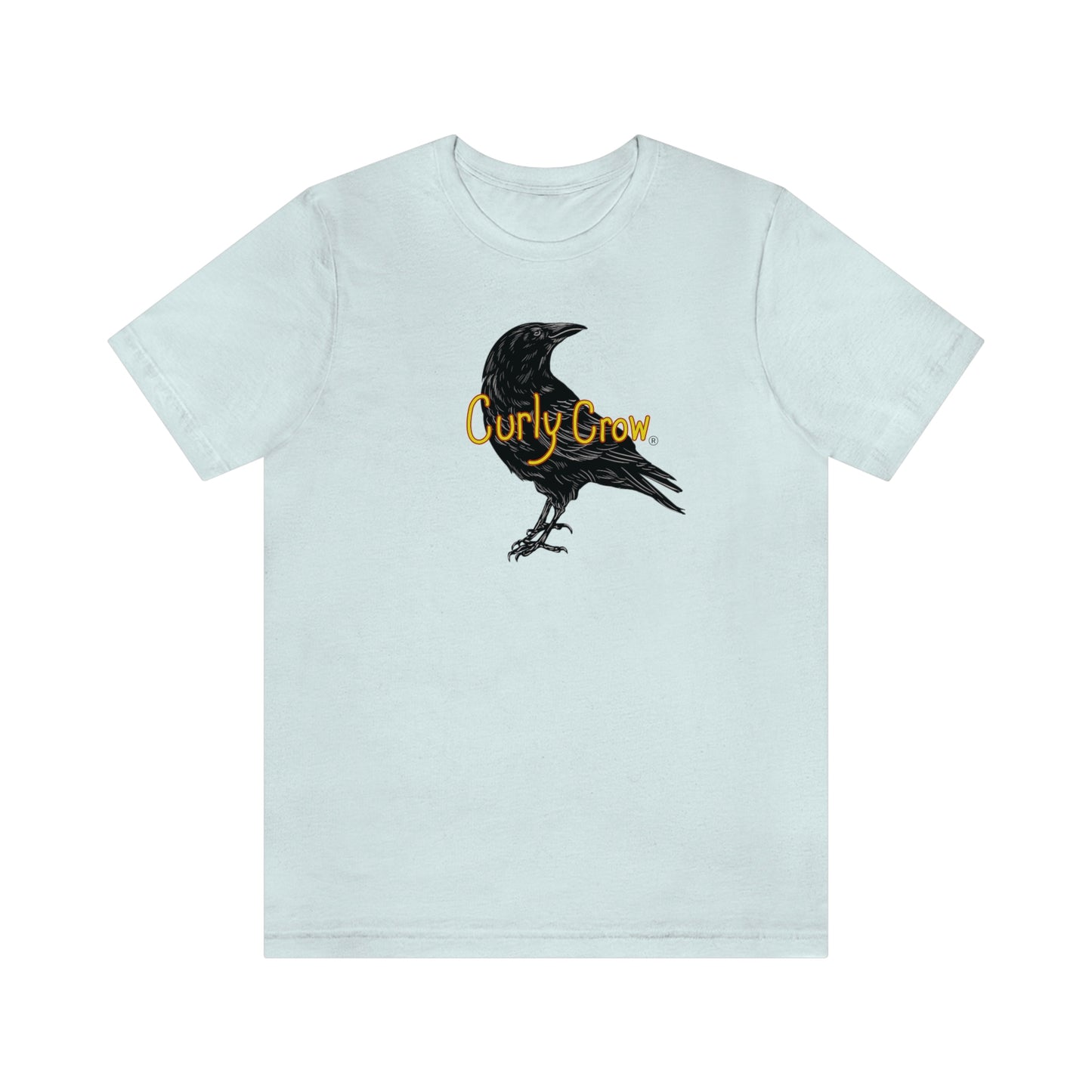 Curly Crow blue T-shirts for men and women 