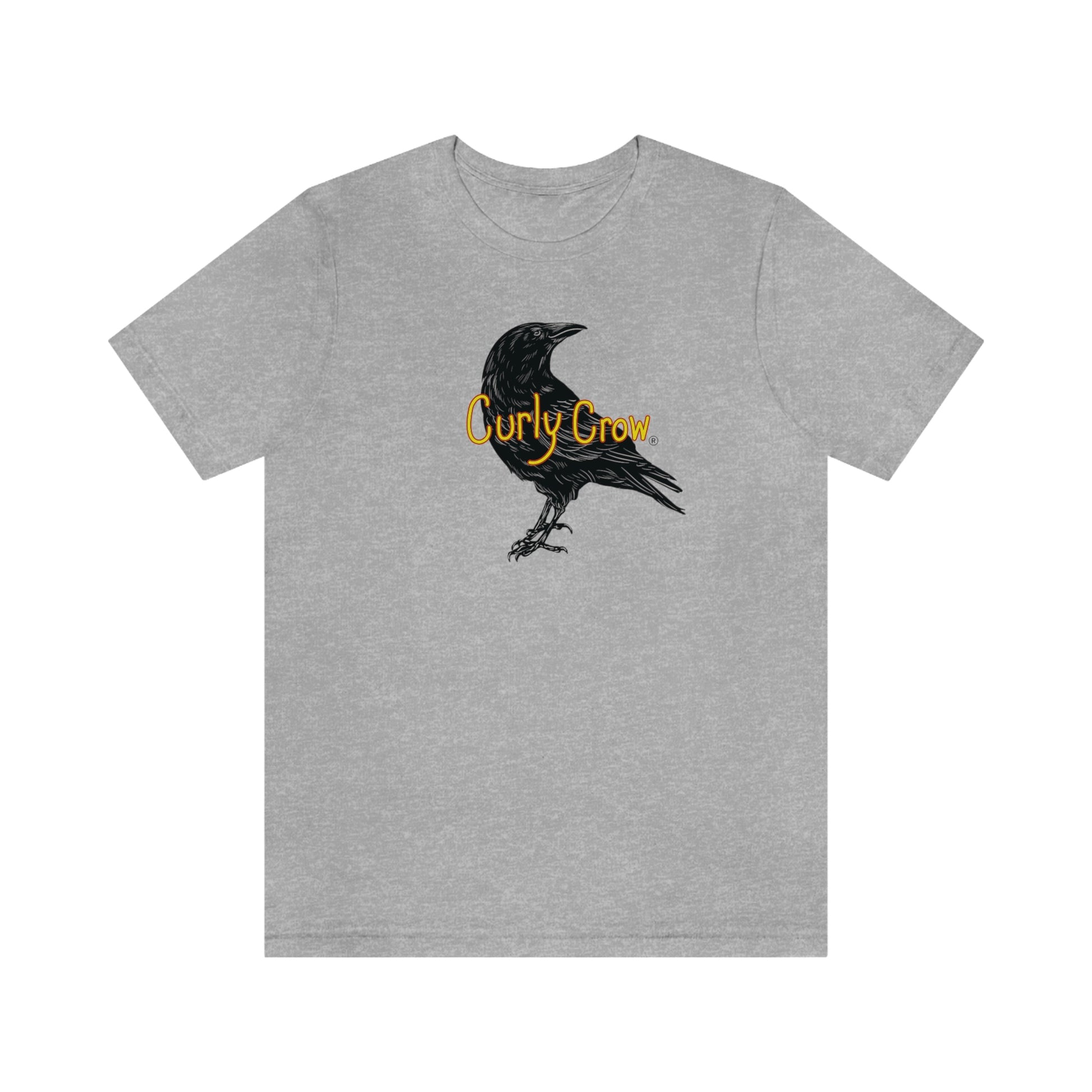 Curly Crow dark grey T-shirts for men and women 