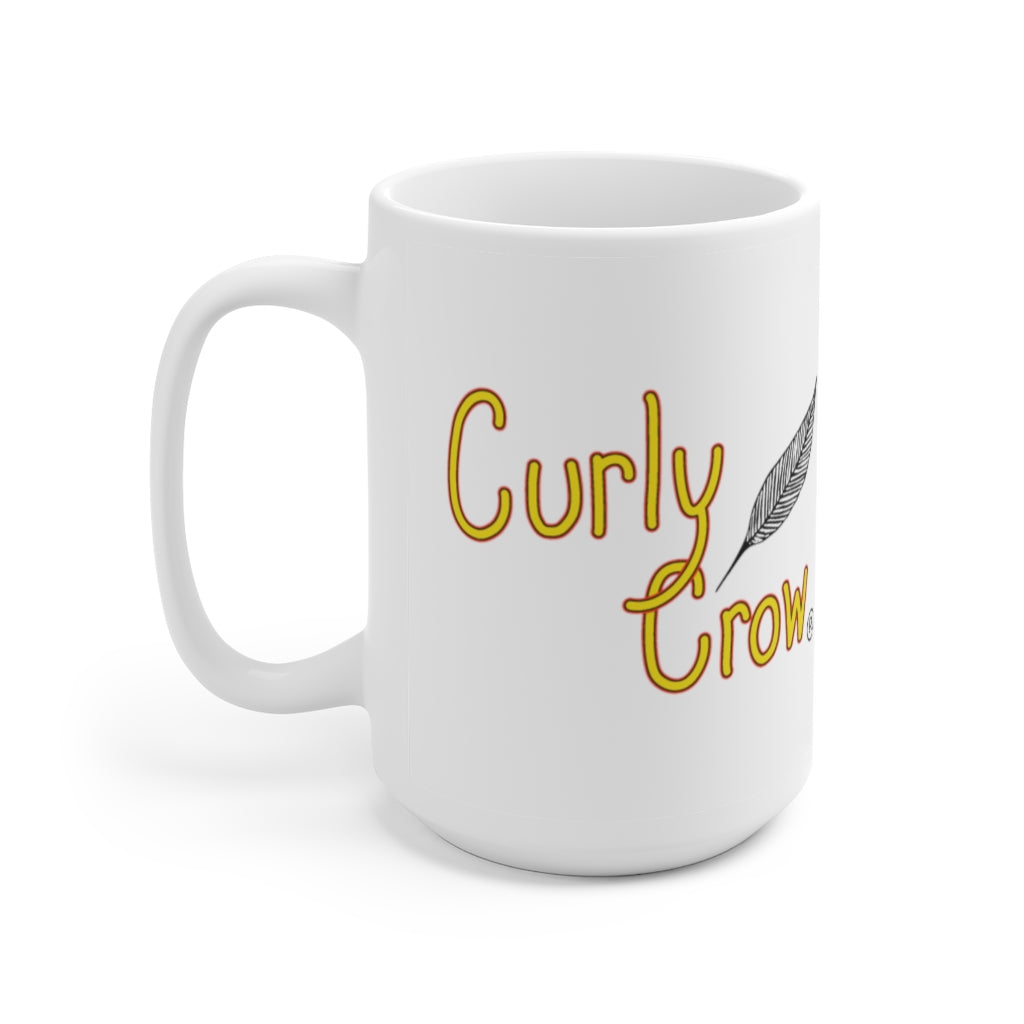 Original Curly Crow Mug, big coffee mug