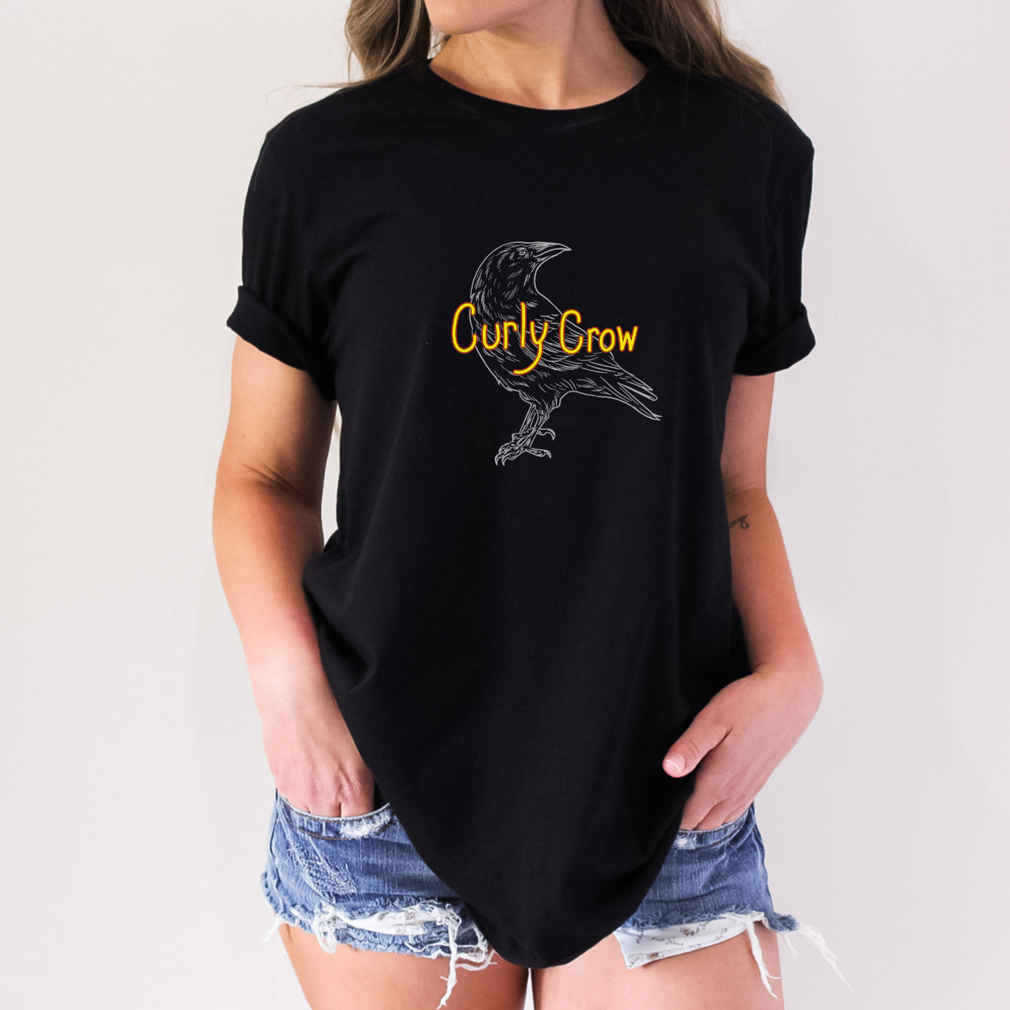 black crow black bird i love animals t-shirt