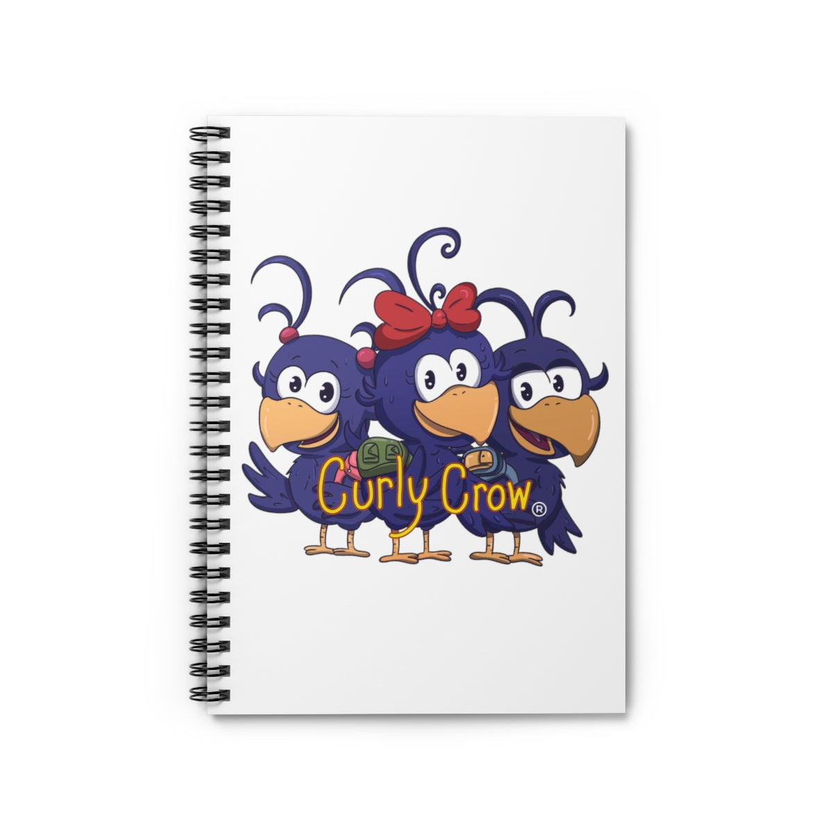 Curly Crow Spiral Notebook - Book Club