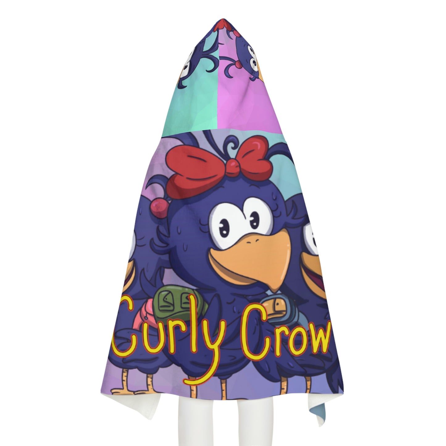 Curly Crow Hooded Towel