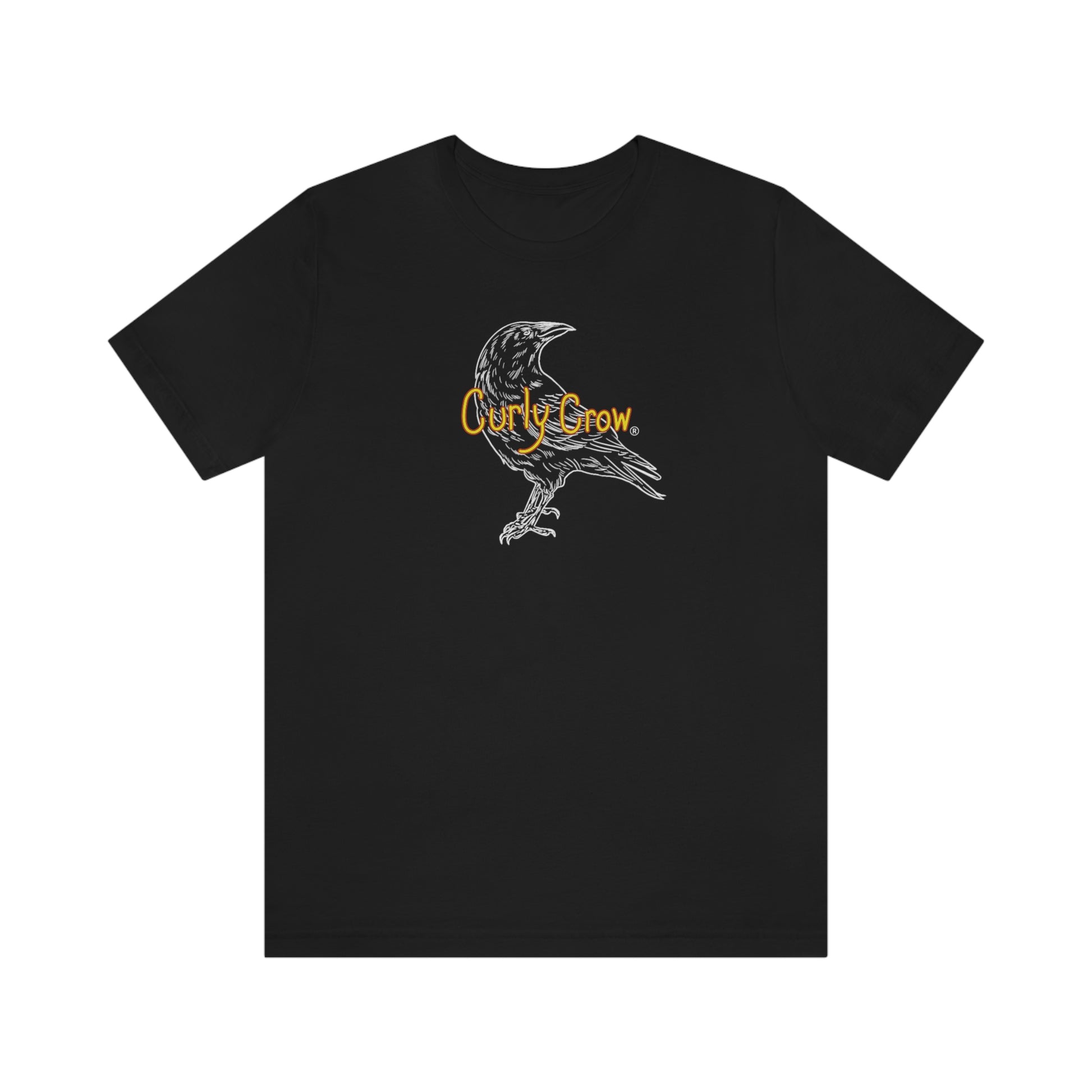 Curly Crow Official Brand Black T-shirts